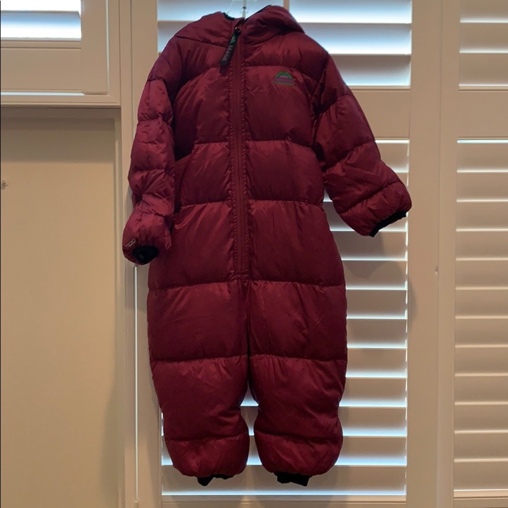 Toddler down snowsuit